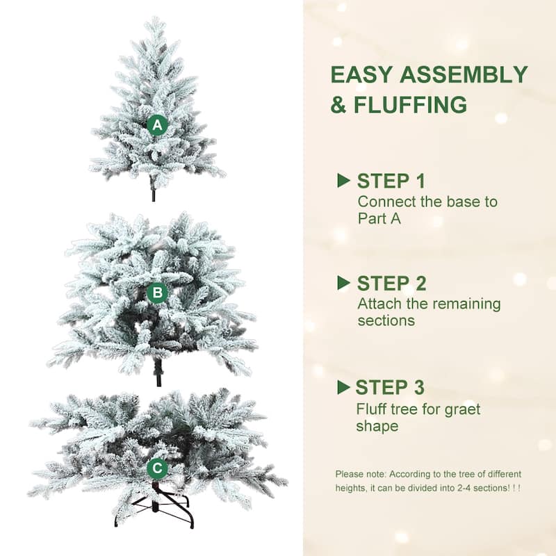 5ft PE/PVC Mixed Flocking Automatic Tree Environmentally Friendly